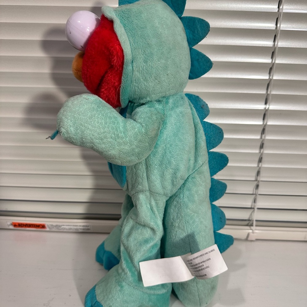 Sesame Street Dino Stomp Elmo 13-Inch Plush Stuffed Animal Sings and Dances - Picture 9 of 10